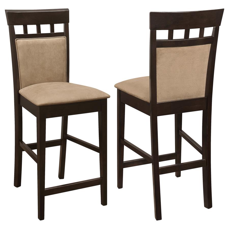 Coaster Gabriel Closed Back Counter Chair Cappuccino (Set of 2) 100219 Thumbnail