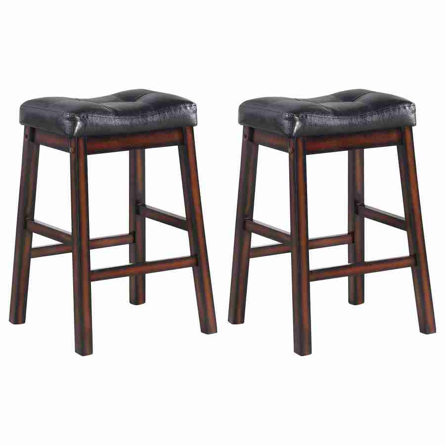 Coaster Donald Upholstered Counter Stool Cappuccino (Set of 2) 120519 Thumbnail