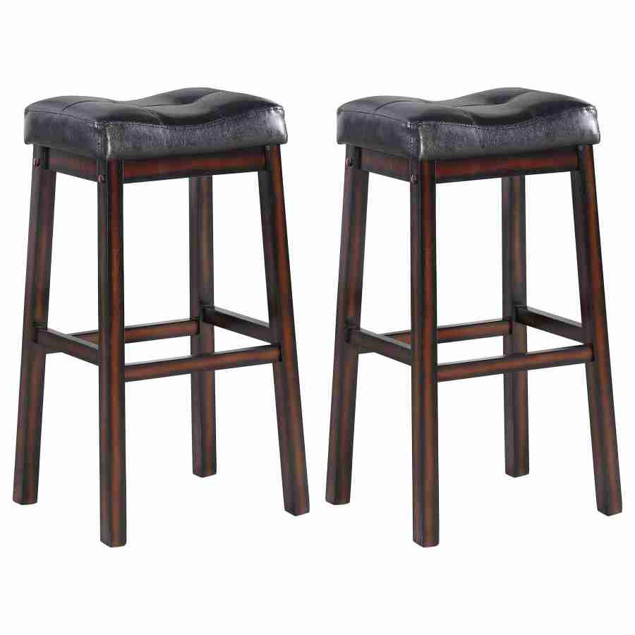Coaster Donald Upholstered Bar Stool Cappuccino (Set of 2) 120520 Thumbnail