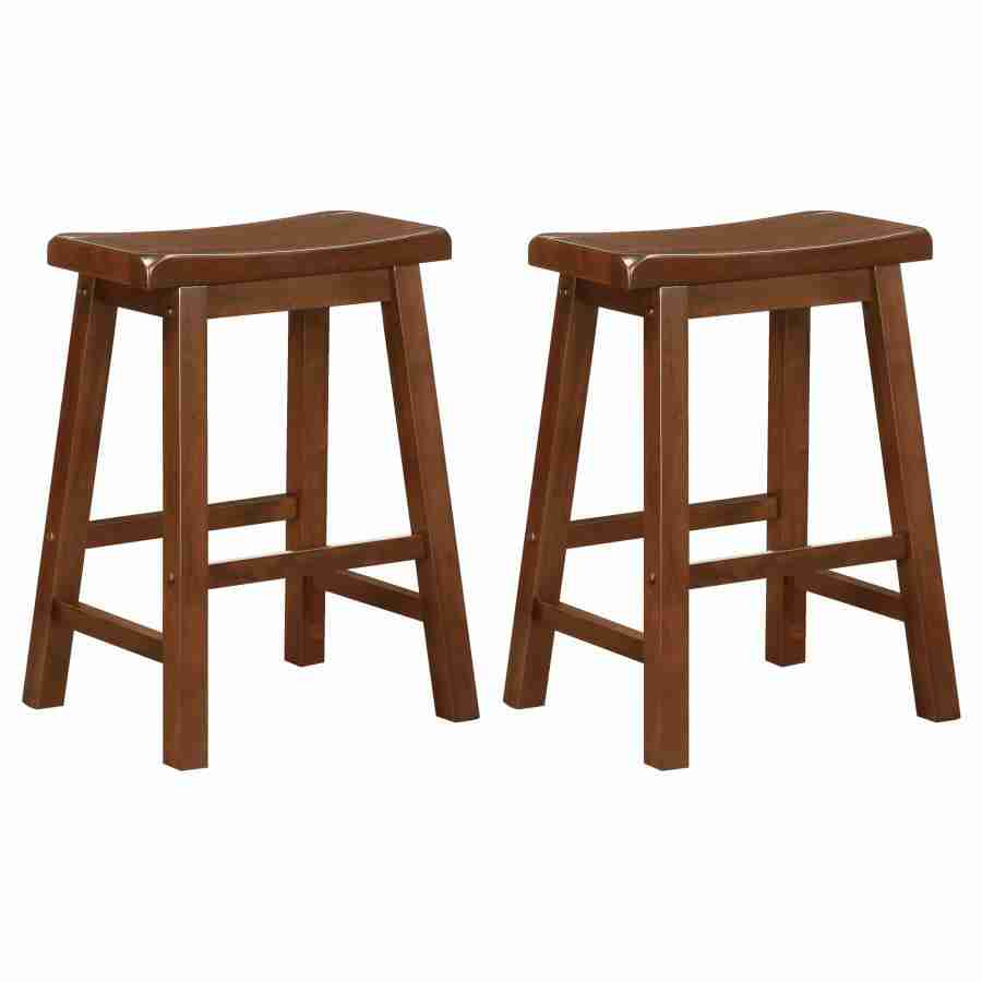 Coaster Durant Wood Backless Counter Stool Chestnut (Set of 2) 180069 Thumbnail