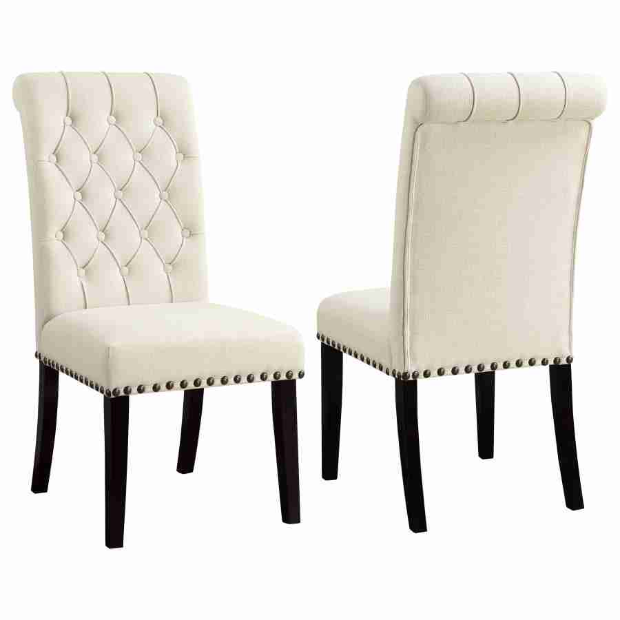 Coaster Alana Fabric Upholstered Dining Side Chair Beige (Set of 2) 190162