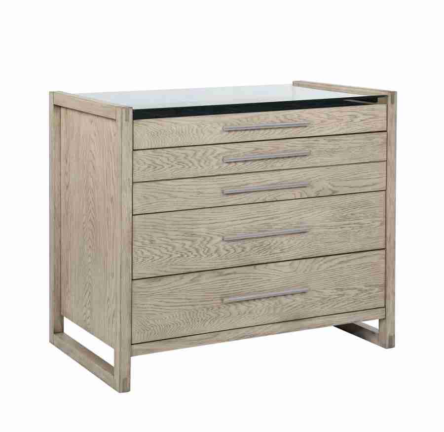 Coaster Smithson 5-drawer Chest of Drawers Grey Oak 222857