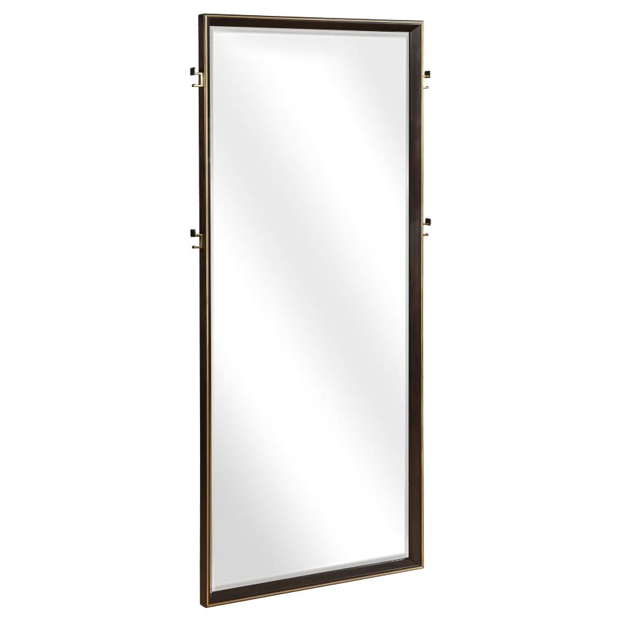Coaster Durango 80-inch Standing Floor Mirror Smoked Peppercorn 223270