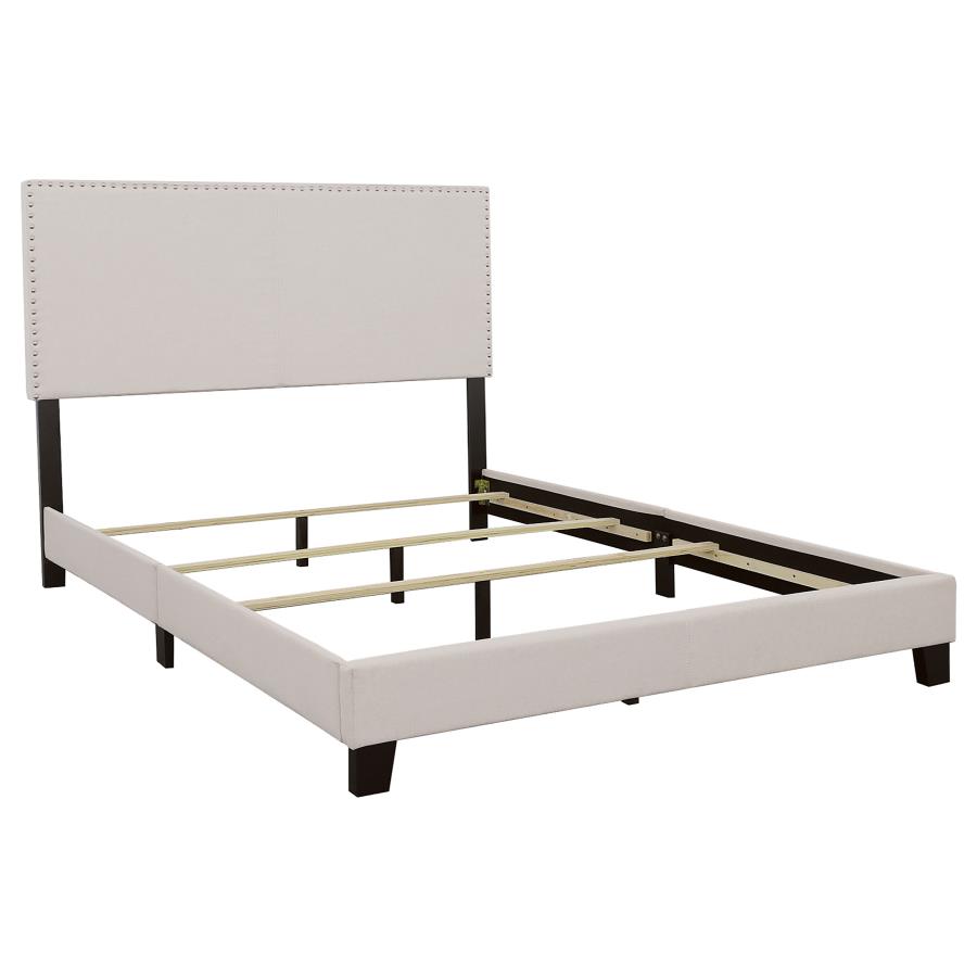 Coaster Boyd Upholstered Queen Panel Bed Ivory 350051Q Thumbnail