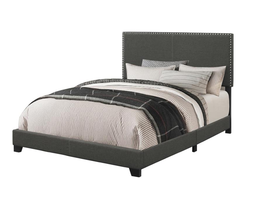 Coaster Boyd Upholstered Full Panel Bed Charcoal 350061F Thumbnail