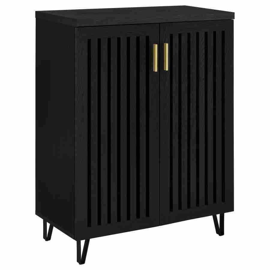 Coaster Brixton 2-door Entryway Shoe Storage Cabinets Black 950422