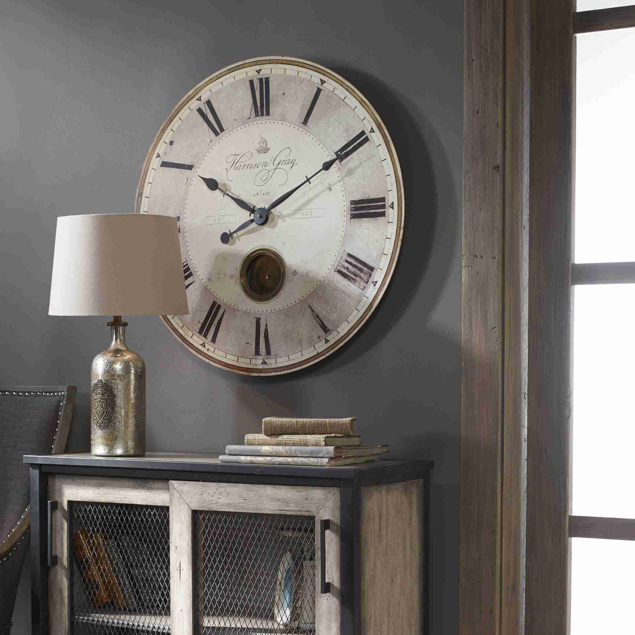Harrison Gray 30" Wall Clock Thumbnail