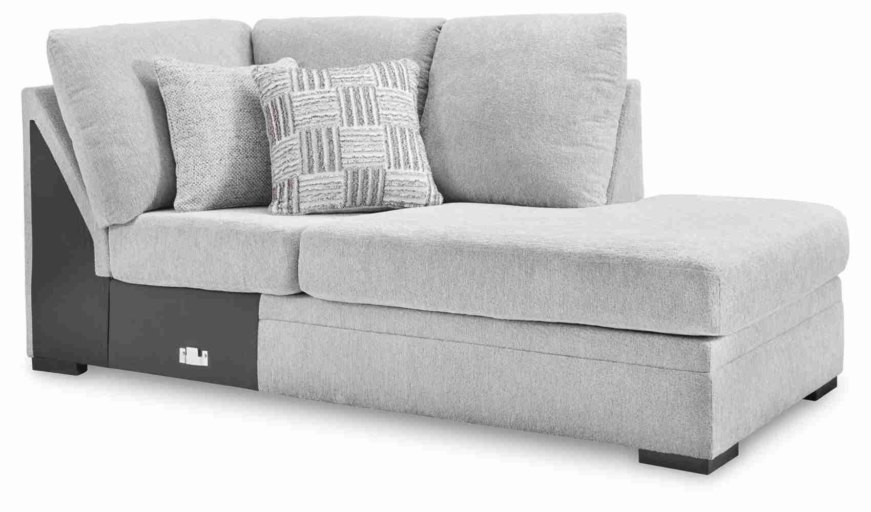 Ashley Furniture Gabyleigh RAF Corner Chaise in Nickel