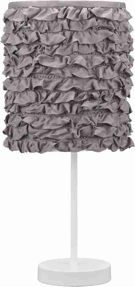 Ashley Furniture Mirette Metal Table Lamp (1/CN) in Gray/White