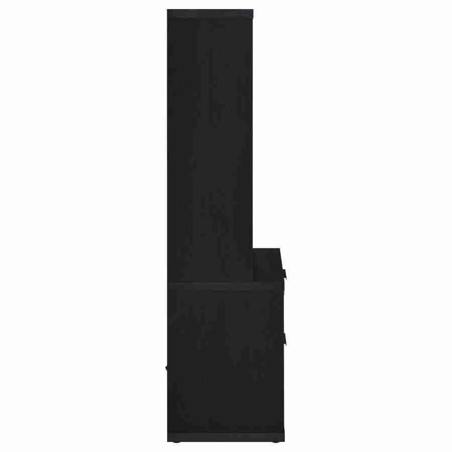Coaster Westpark 3-shelf Bookcase USB and Lockable Drawer Black