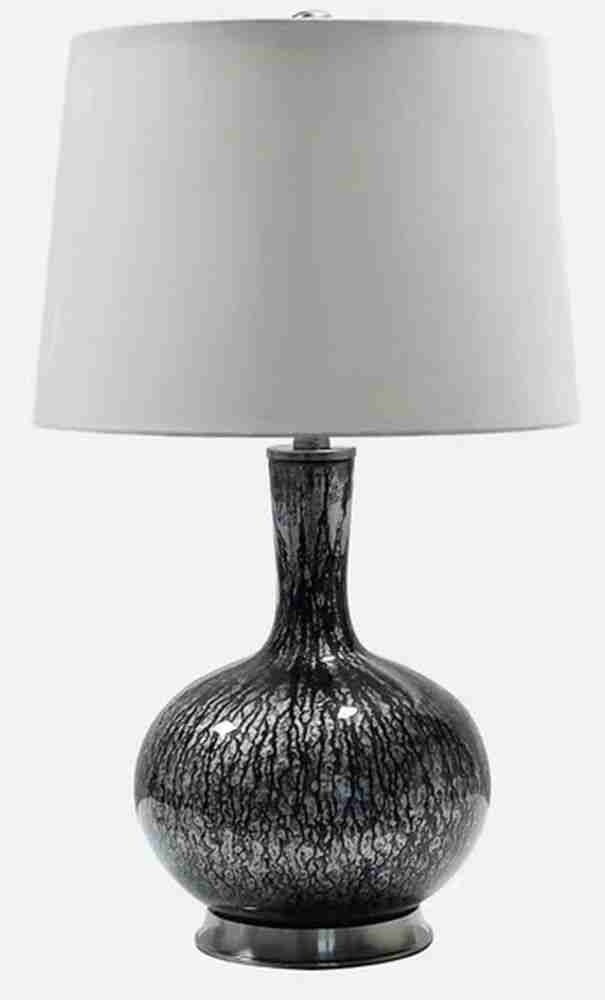 Ashley Furniture Tenslow Glass Table Lamp (1/CN) in Antique Black