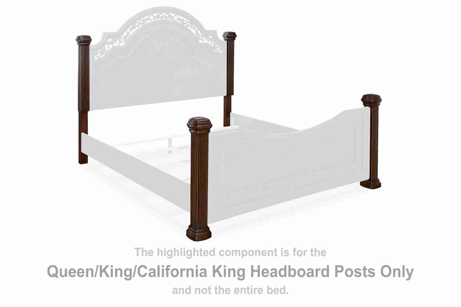 Ashley Furniture Lavinton Q/K/CK Headboard Posts in Brown
