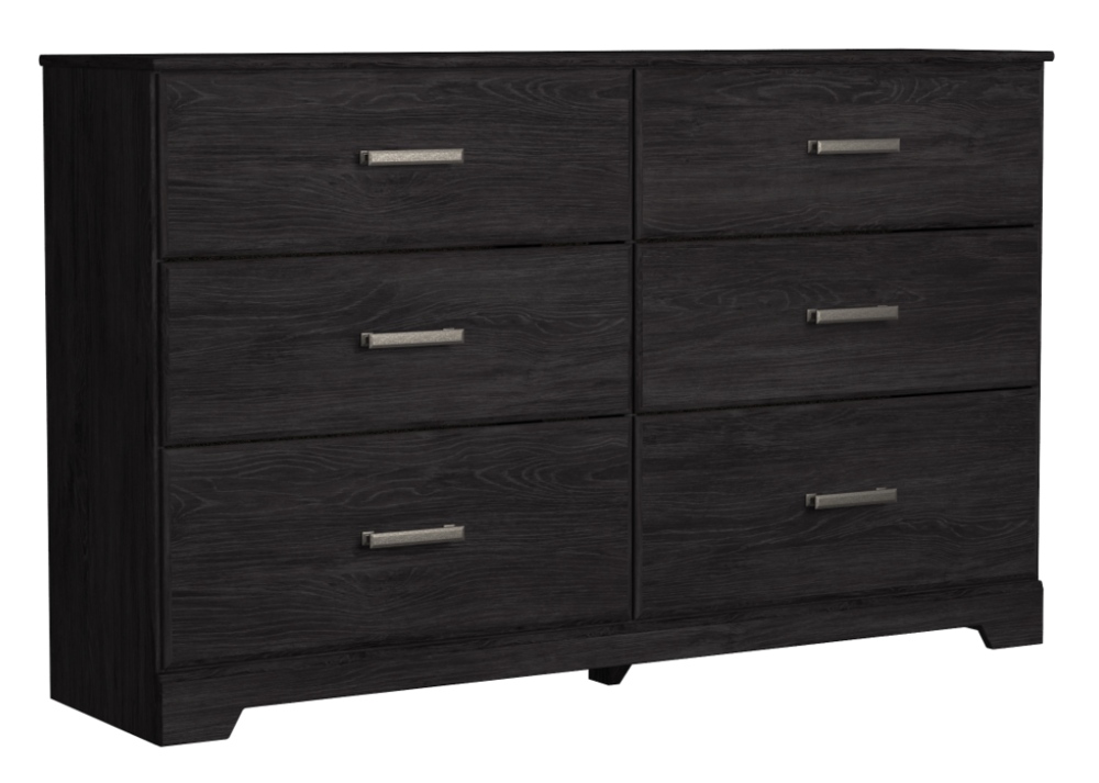 Ashley Furniture Belachime Six Drawer Dresser in Charcoal